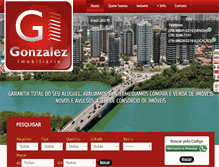 Tablet Screenshot of gonzalezimobiliaria.com.br